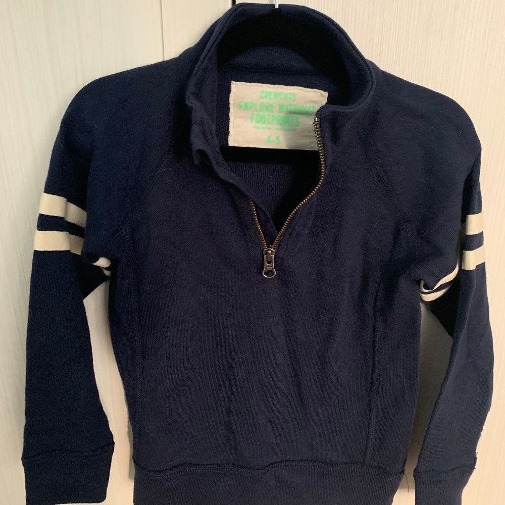 Crew Cuts Boys' half-zip cotton popover sweatshirt size 4/5